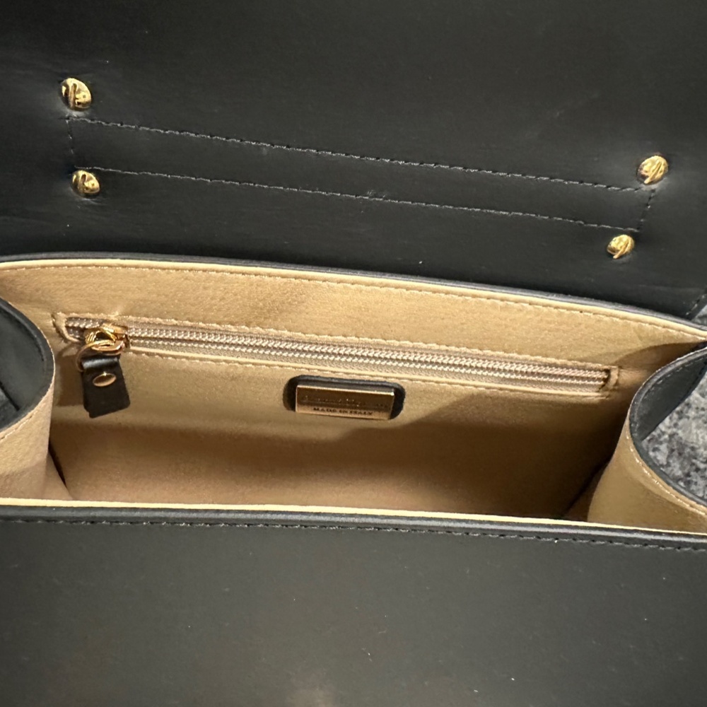 New Gianni Notaro Carol J Black Handbag with removable strap - Picture 10 of 16